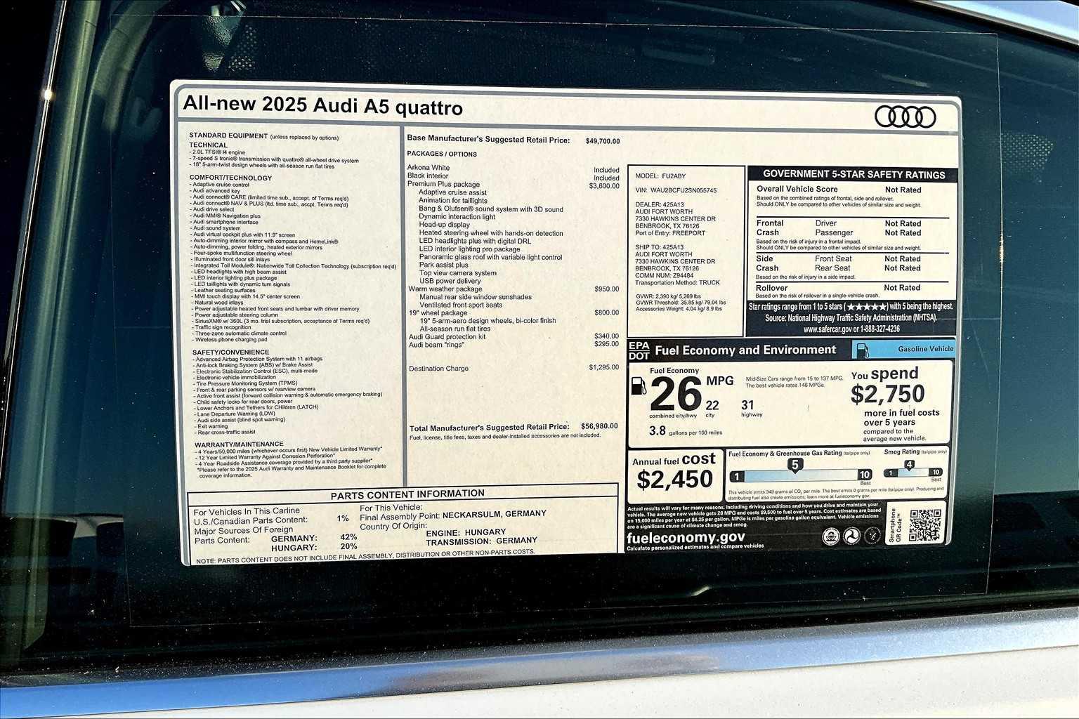 2025 Audi A5 Premium Plus - Photo 16
