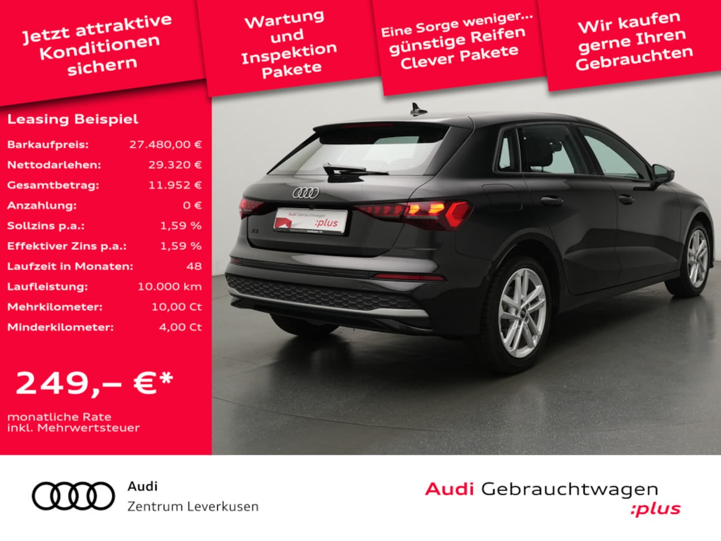 Bild über Audi A3 Sportback TDI S tronic - für weitere Informationen kontaktieren Sie den Audi Partner