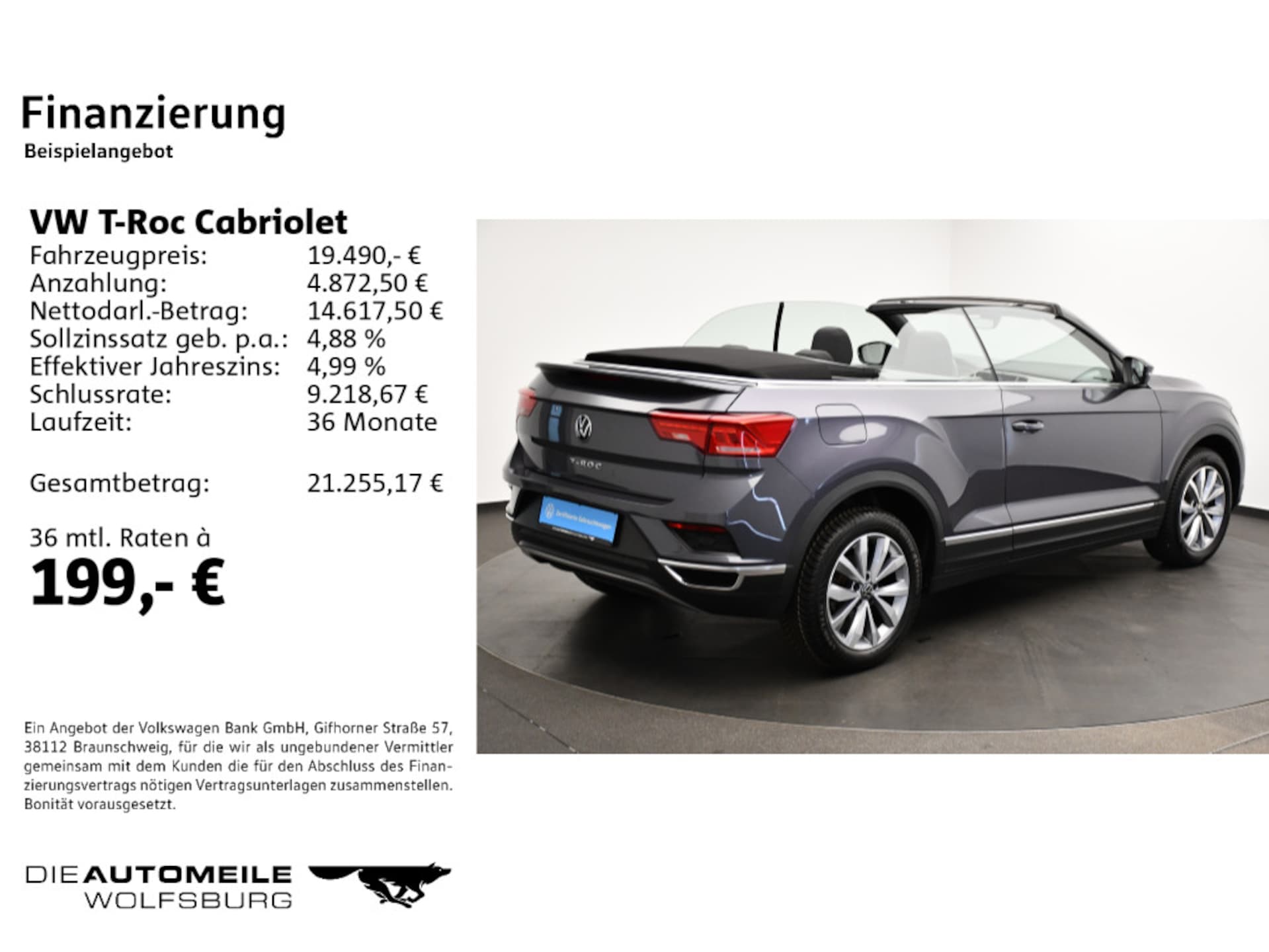 Volkswagen T-Roc Cabriolet Style