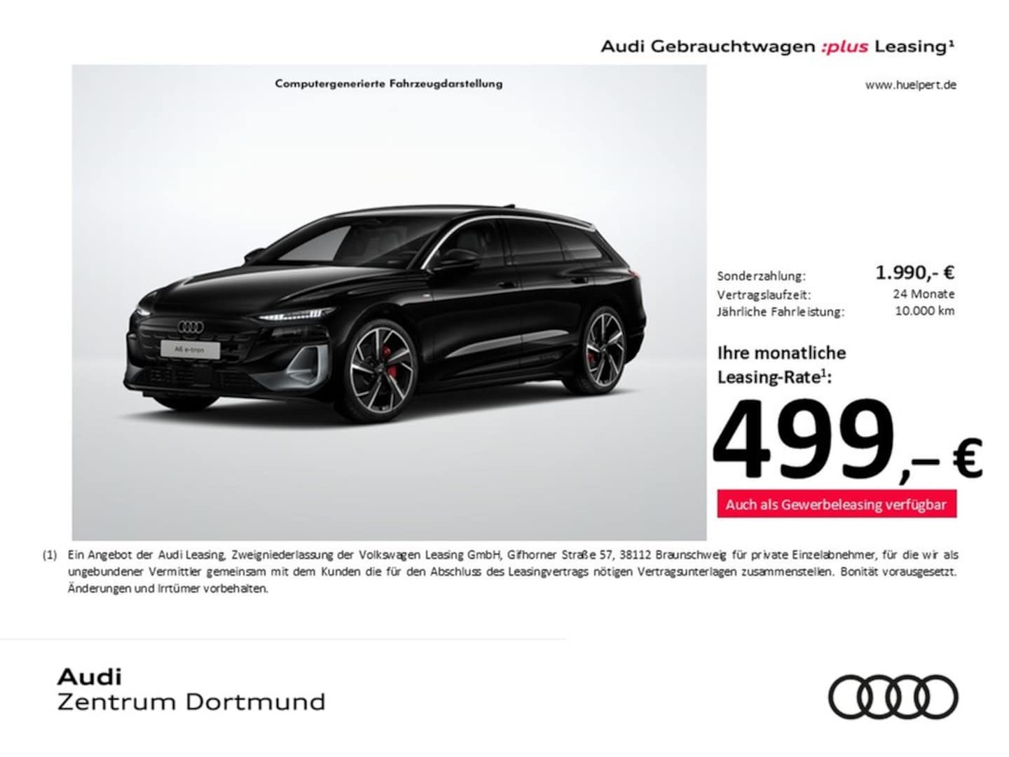 Bild über Audi A6 Avant e-tron e-tron quattro - für weitere Informationen kontaktieren Sie den Audi Partner