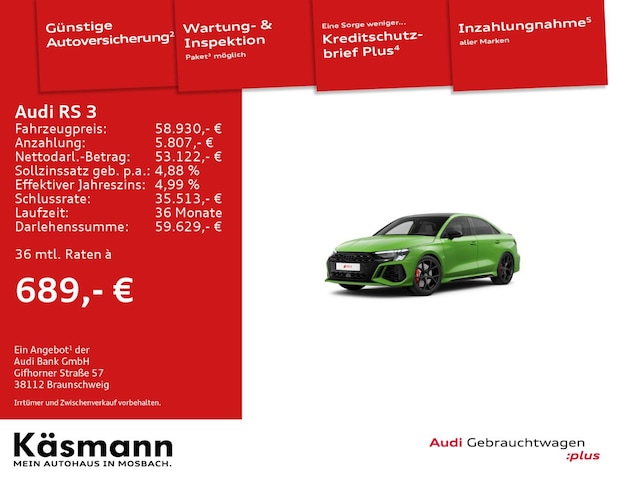 Image about Audi RS 3 Limousine TFSI quattro S tronic