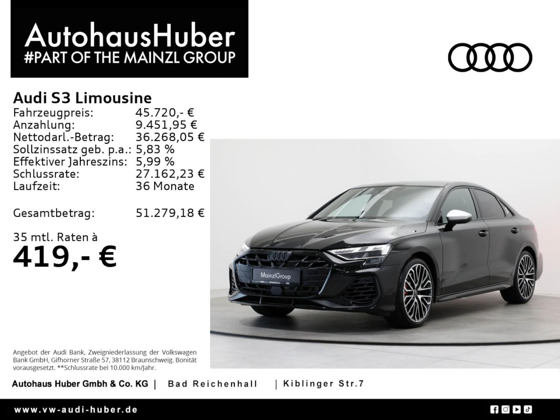 Audi S3 Limousine