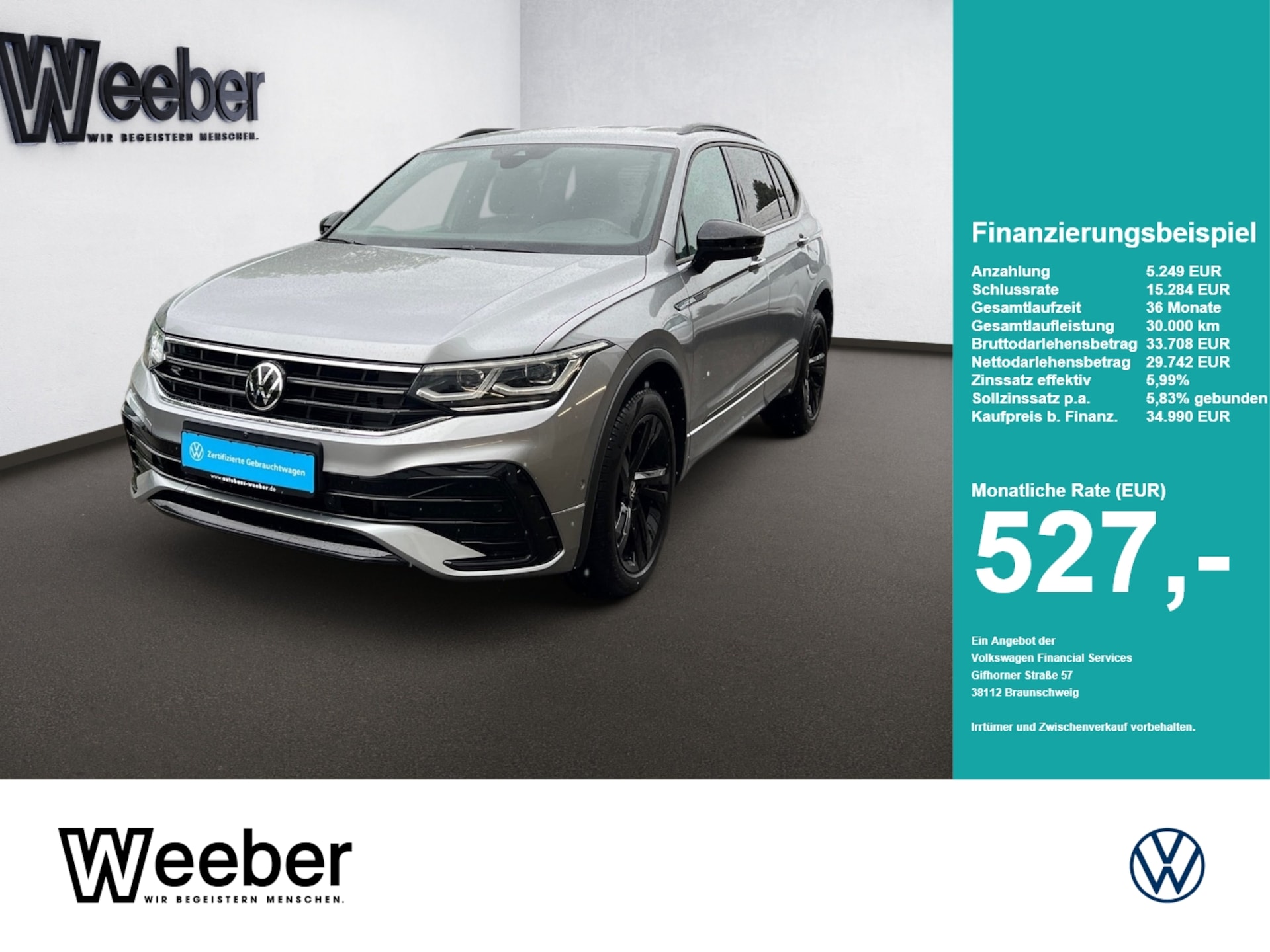 Volkswagen Tiguan Allspace — Volkswagen Tiguan Allspace 4Motion *AHK*360° CAM*BLACKSTYLE*