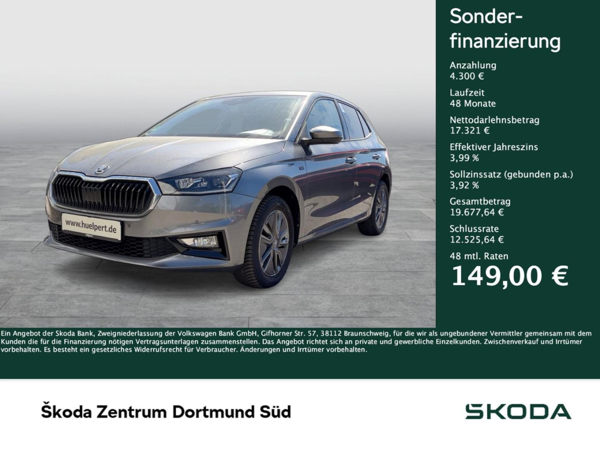 Skoda Fabia 2025 — FABIA 1.5 TOUR CAM ACC NAVI CARPLAY SITZHEIZUNG