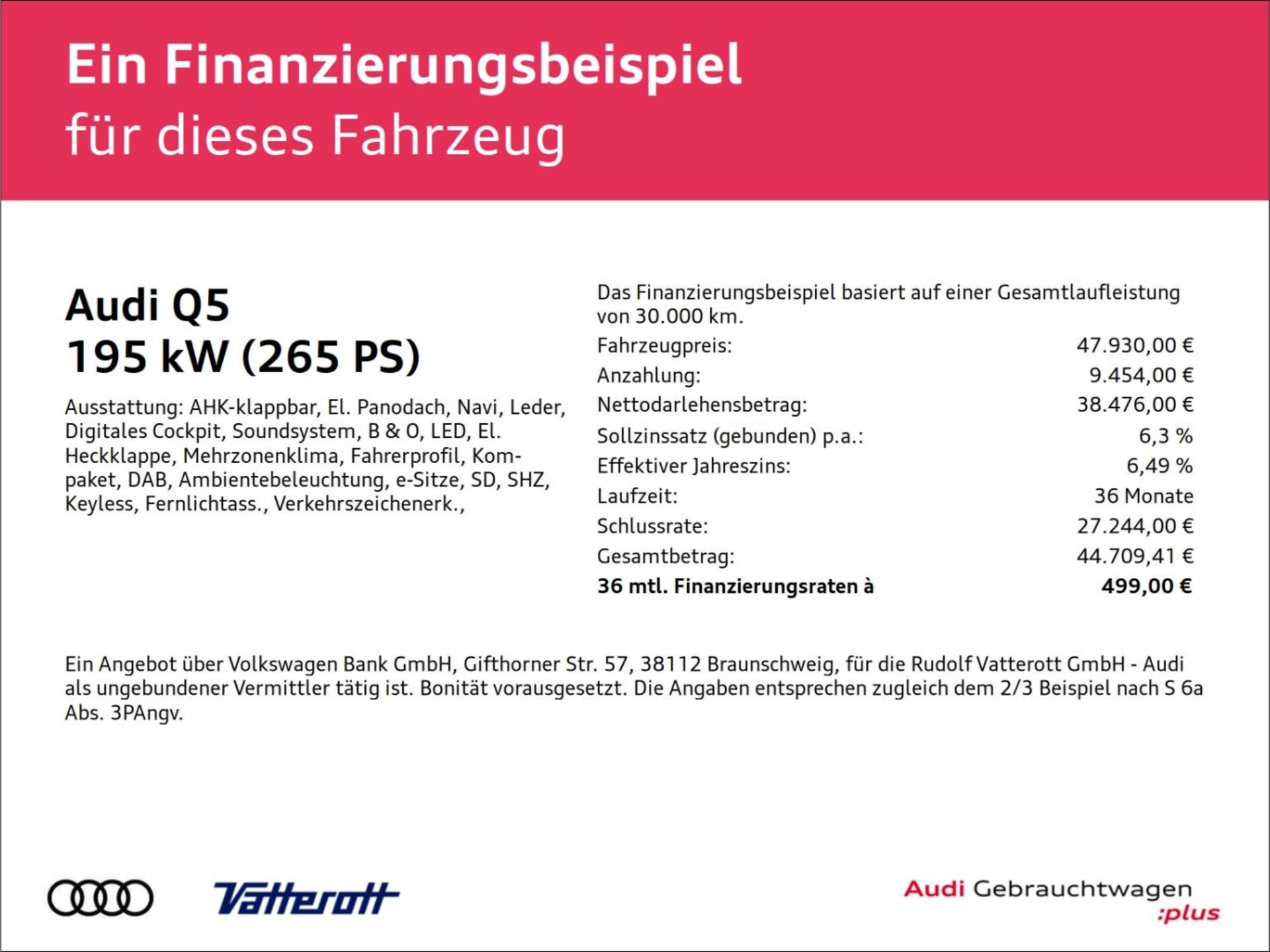 Audi Q5 Sportback TFSI e S line