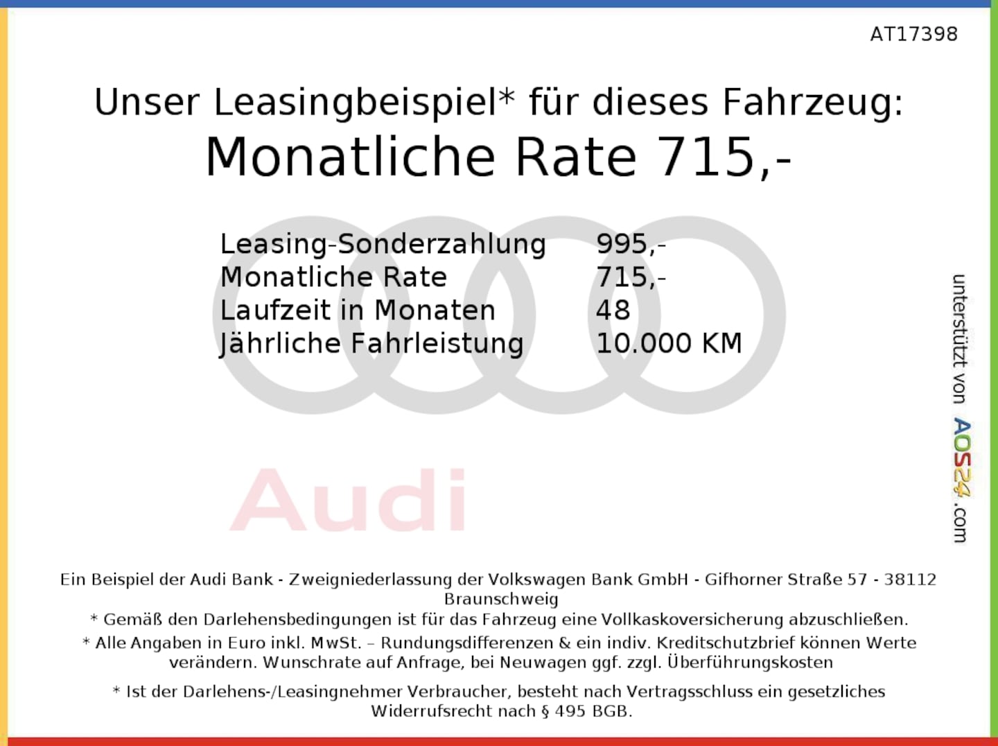 Bild über Audi RS 3 Sportback TFSI quattro S tronic - für weitere Informationen kontaktieren Sie den Audi Partner