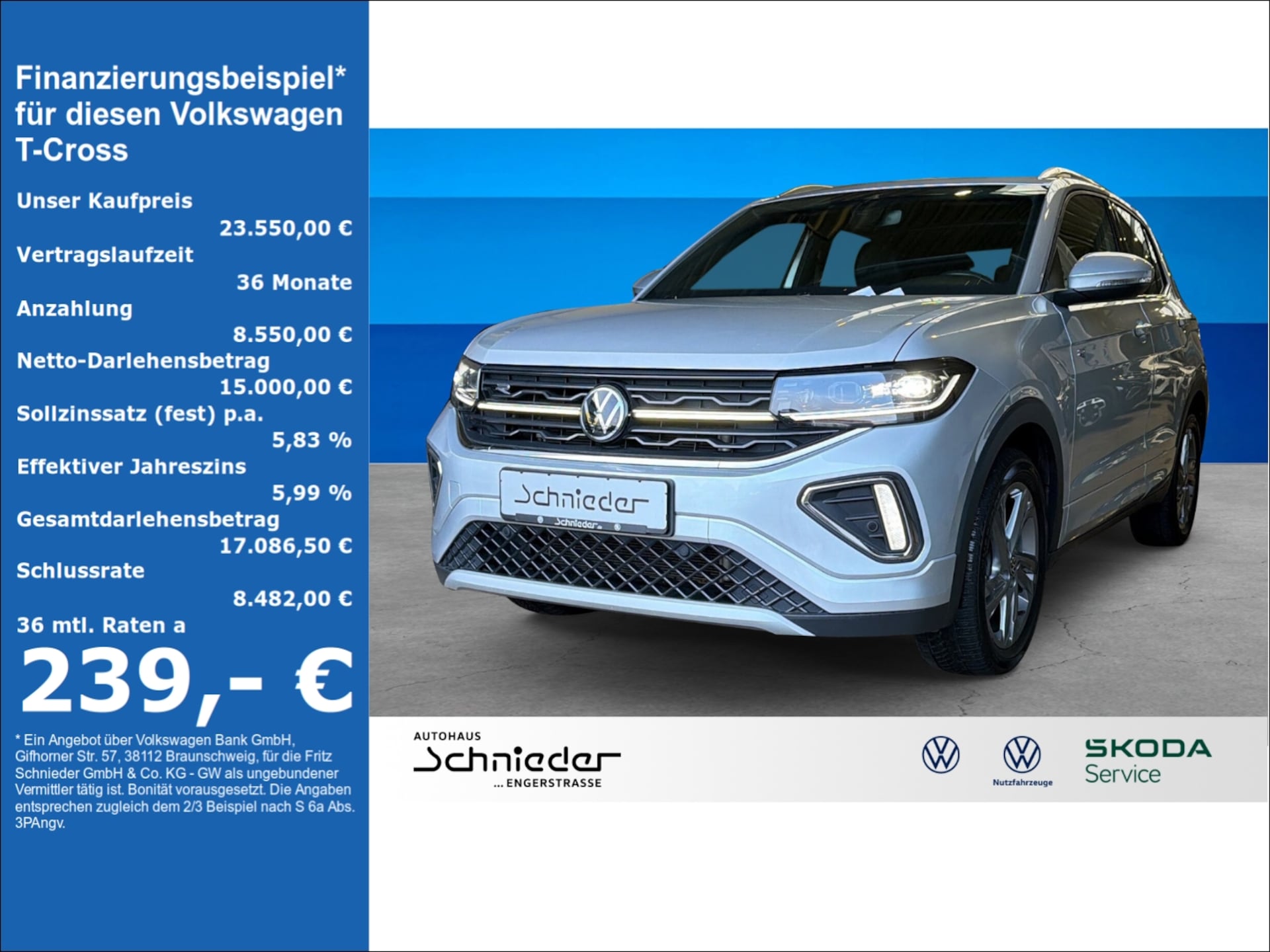 Volkswagen T-Cross 2024 — 1.0 TSI R-Line Climatronic Rear View