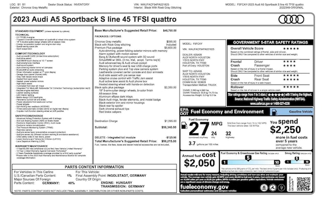 2023 Audi A5 Sportback