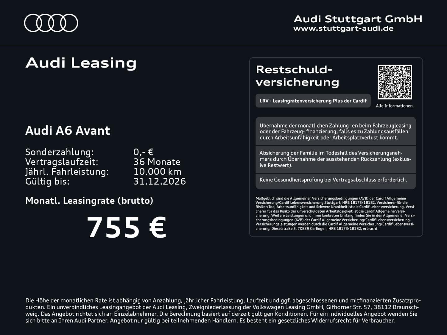 Bild über Audi A6 Avant e-hybrid e-hybrid quattro 220 kW S tronic - für weitere Informationen kontaktieren Sie den Audi Partner