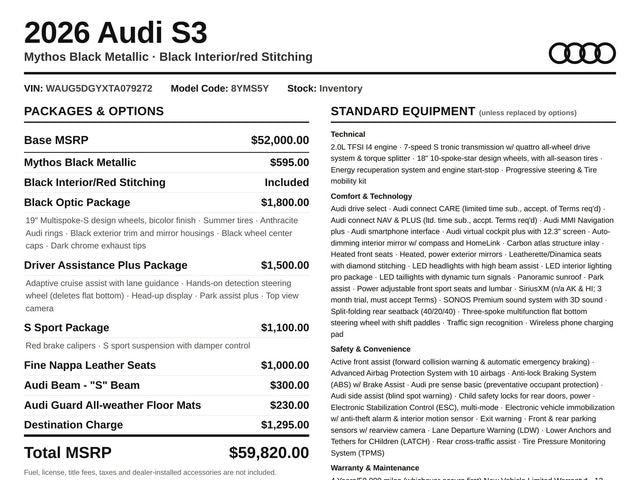 2026 Audi S3 Base - Photo 17
