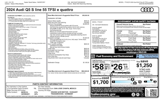 2024 Audi Q5 TFSI e