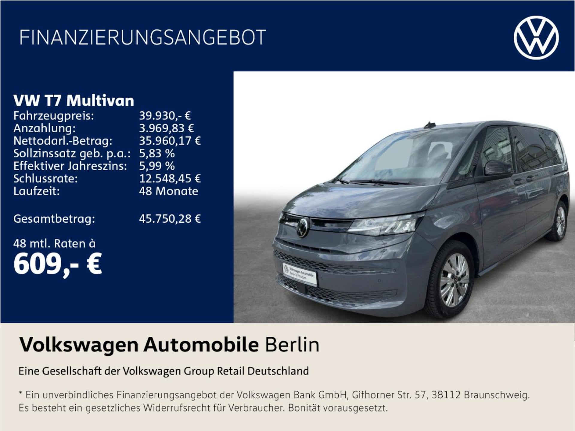 Volkswagen Multivan Basis-Modell