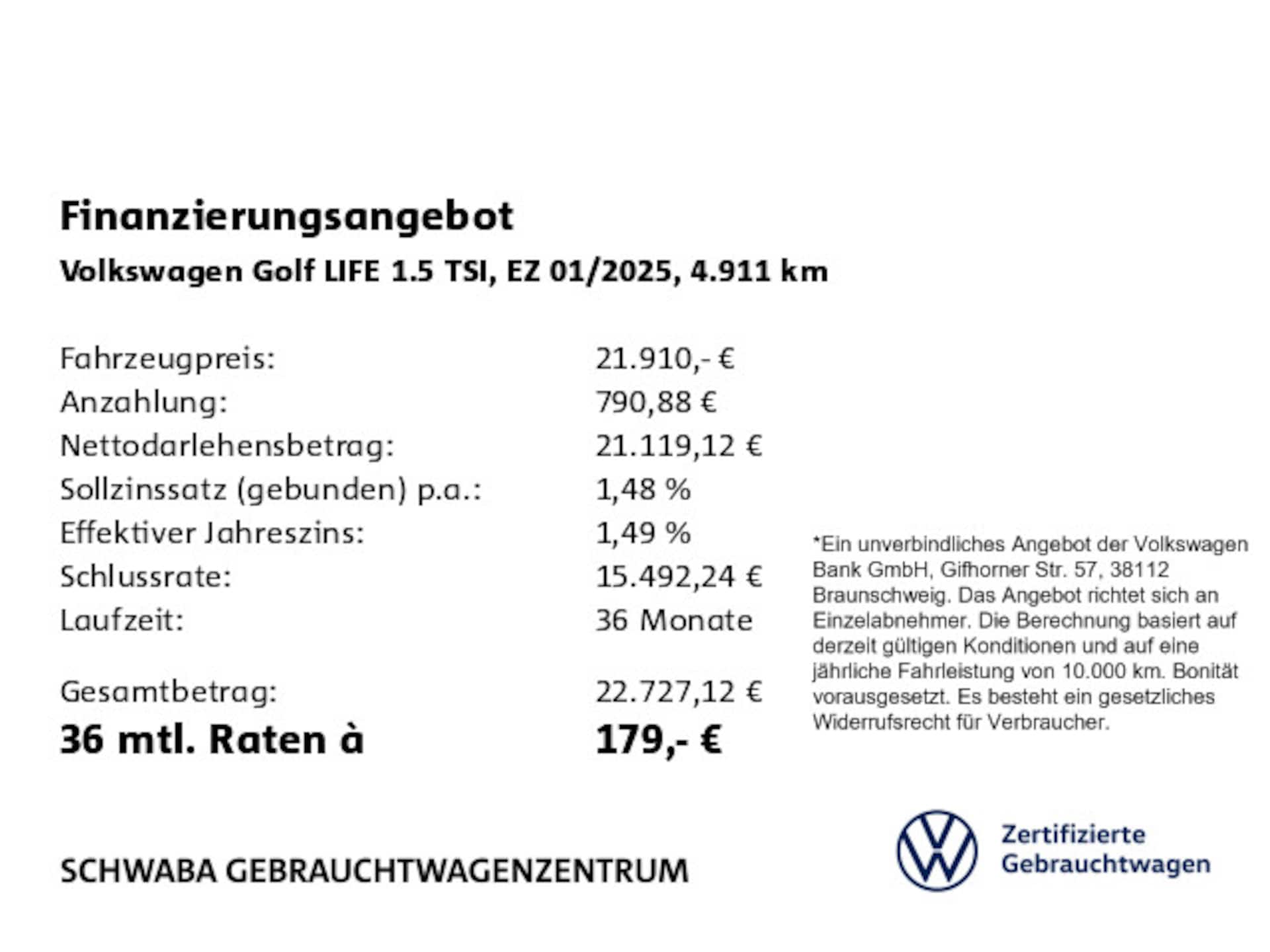Volkswagen Golf Life