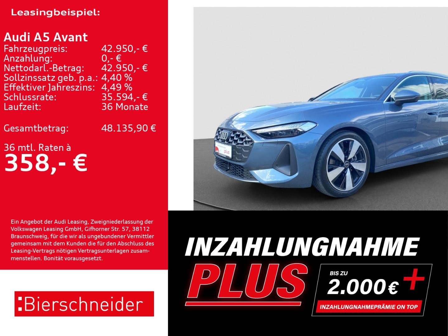 Bild über Audi A5 Avant TFSI S tronic - für weitere Informationen kontaktieren Sie den Audi Partner