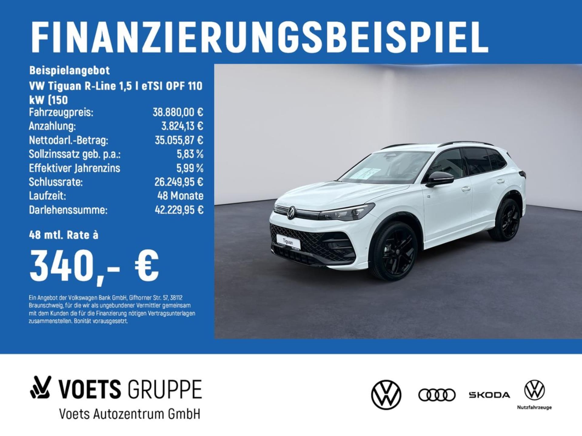Volkswagen Tiguan — Volkswagen Tiguan Tiguan R-Line 1,5 l eTSI OPF 110 kW (150 RearVi...