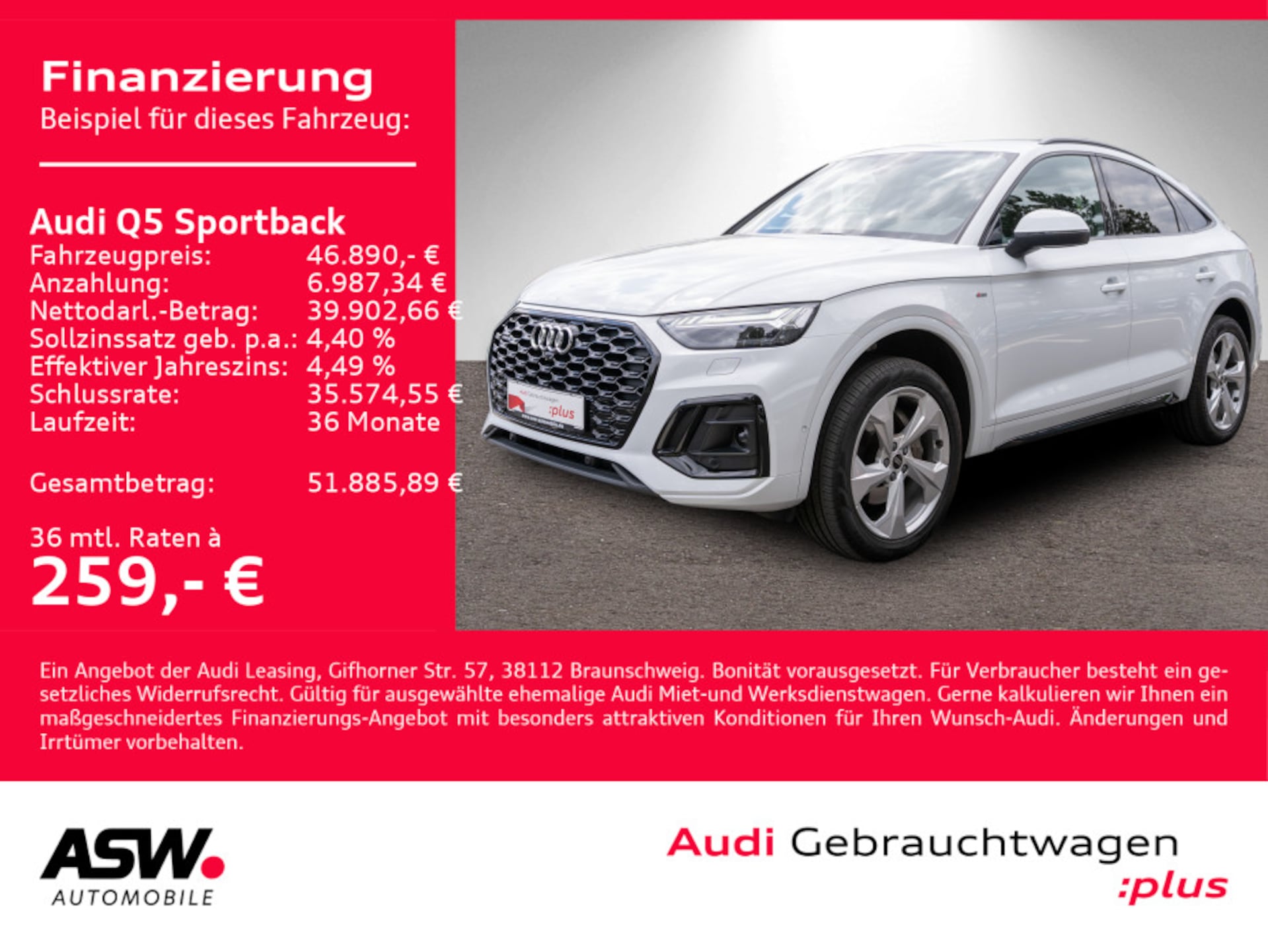 Audi Q5 Sportback S line