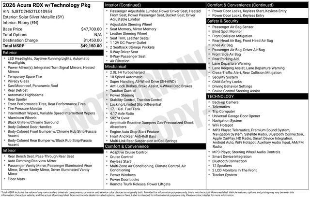 2026 Acura RDX Technology Package - Photo 26