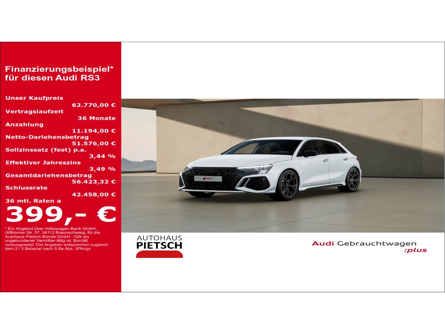 Image about Audi RS 3 Sportback TFSI quattro S tronic