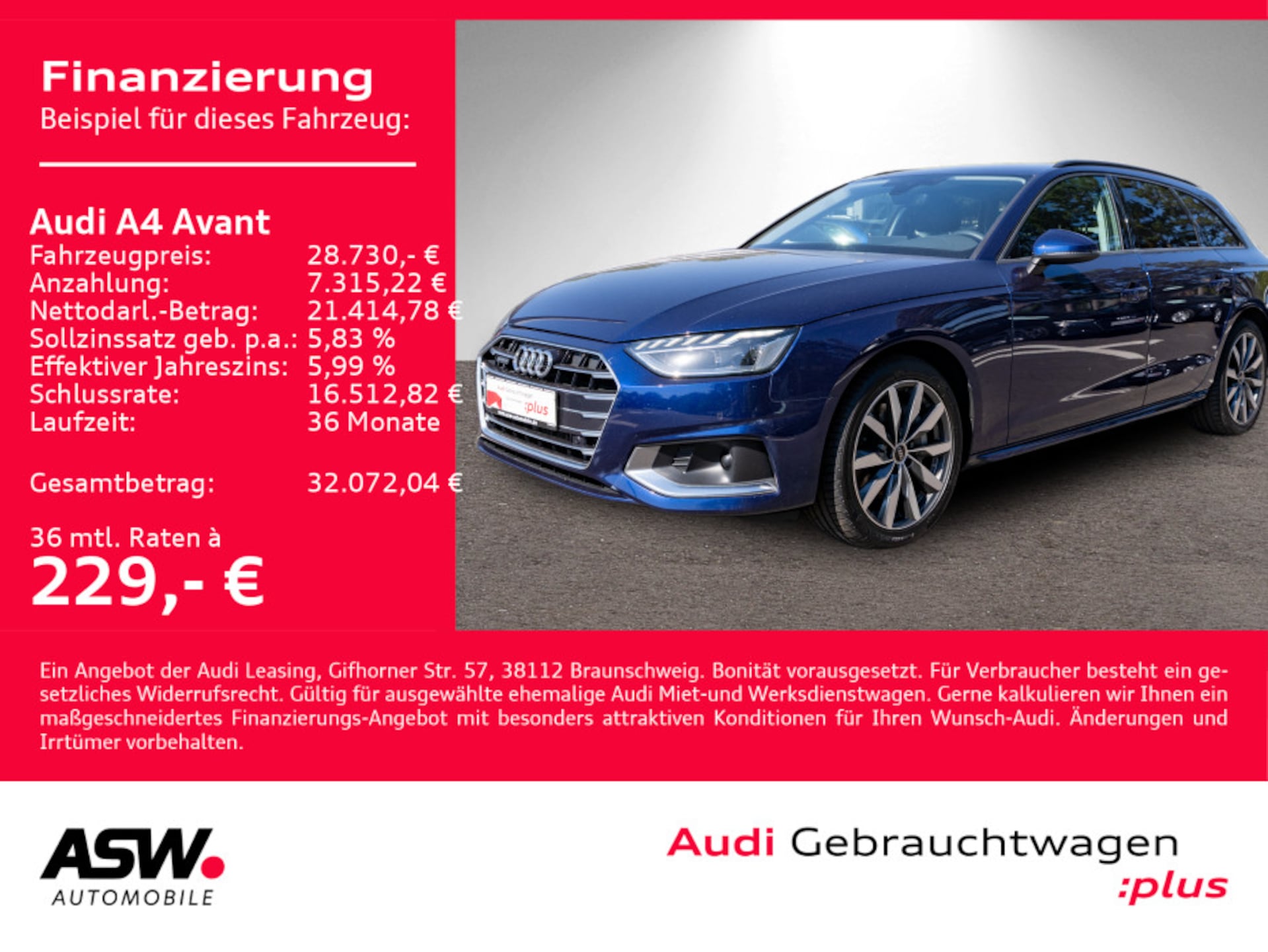 Audi A4 Avant Advanced