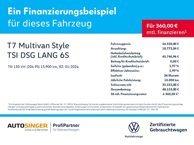 Volkswagen Multivan langversion