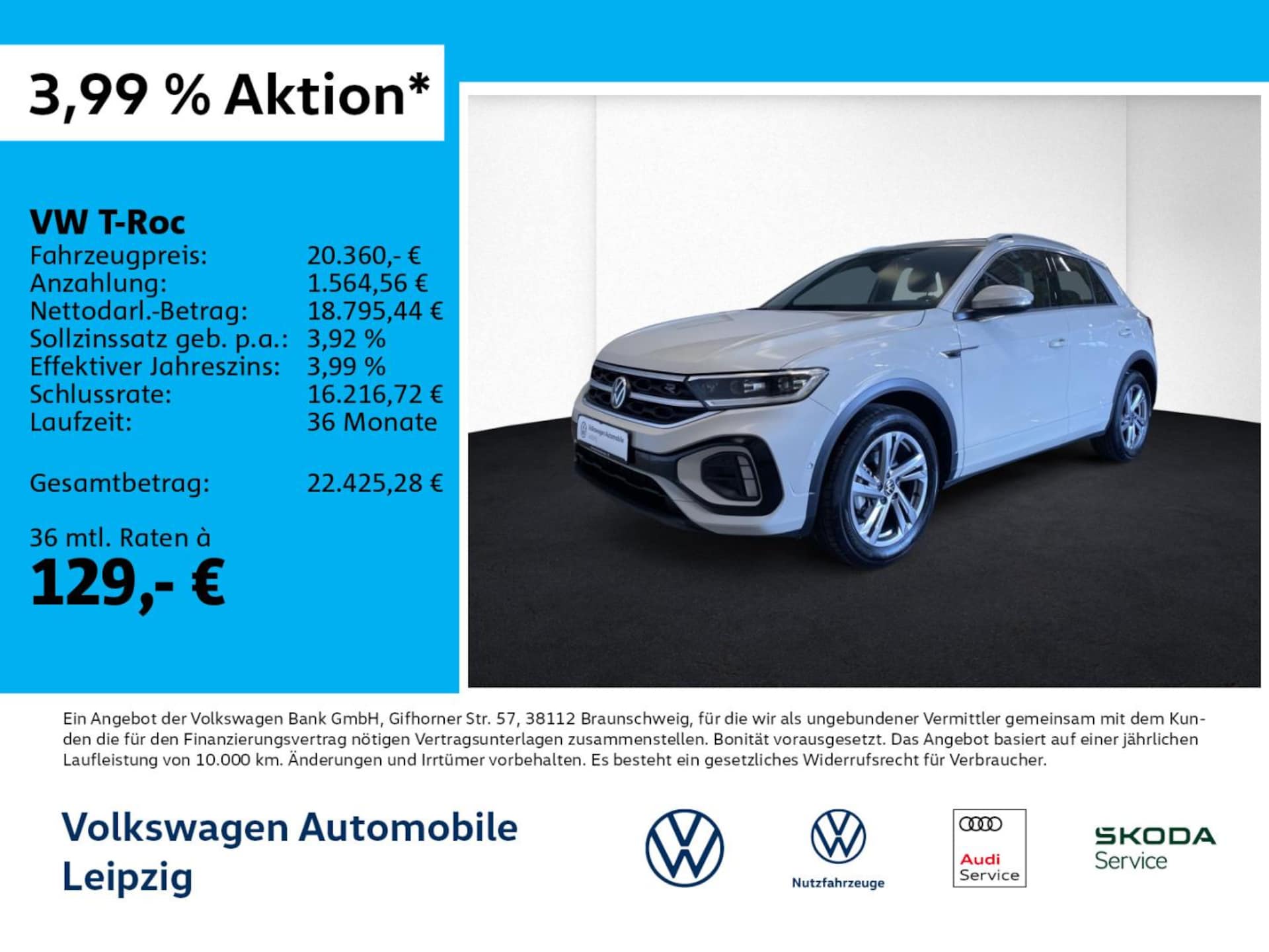 Volkswagen T-Roc 2024 — T-Roc 1.0 TSI R-Line *ACC*SHZ*Park Assist