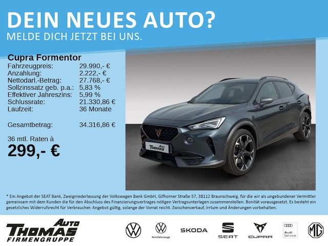 CUPRA Formentor VZ 2.0 TSI 4DRIVE DSG LED+NAVI+ACC (BN28549)