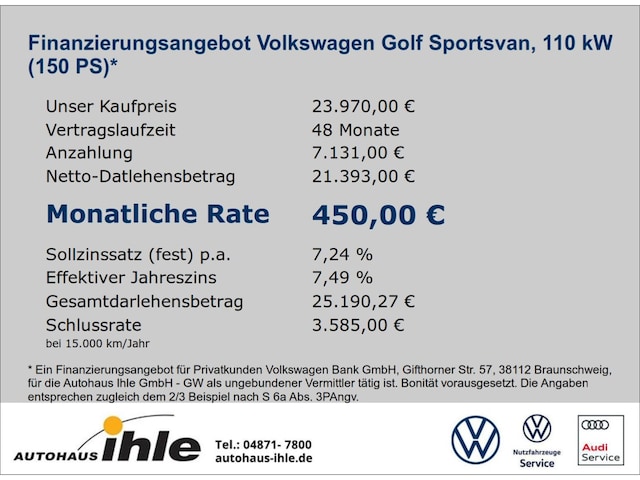 Volkswagen Golf Sportsvan