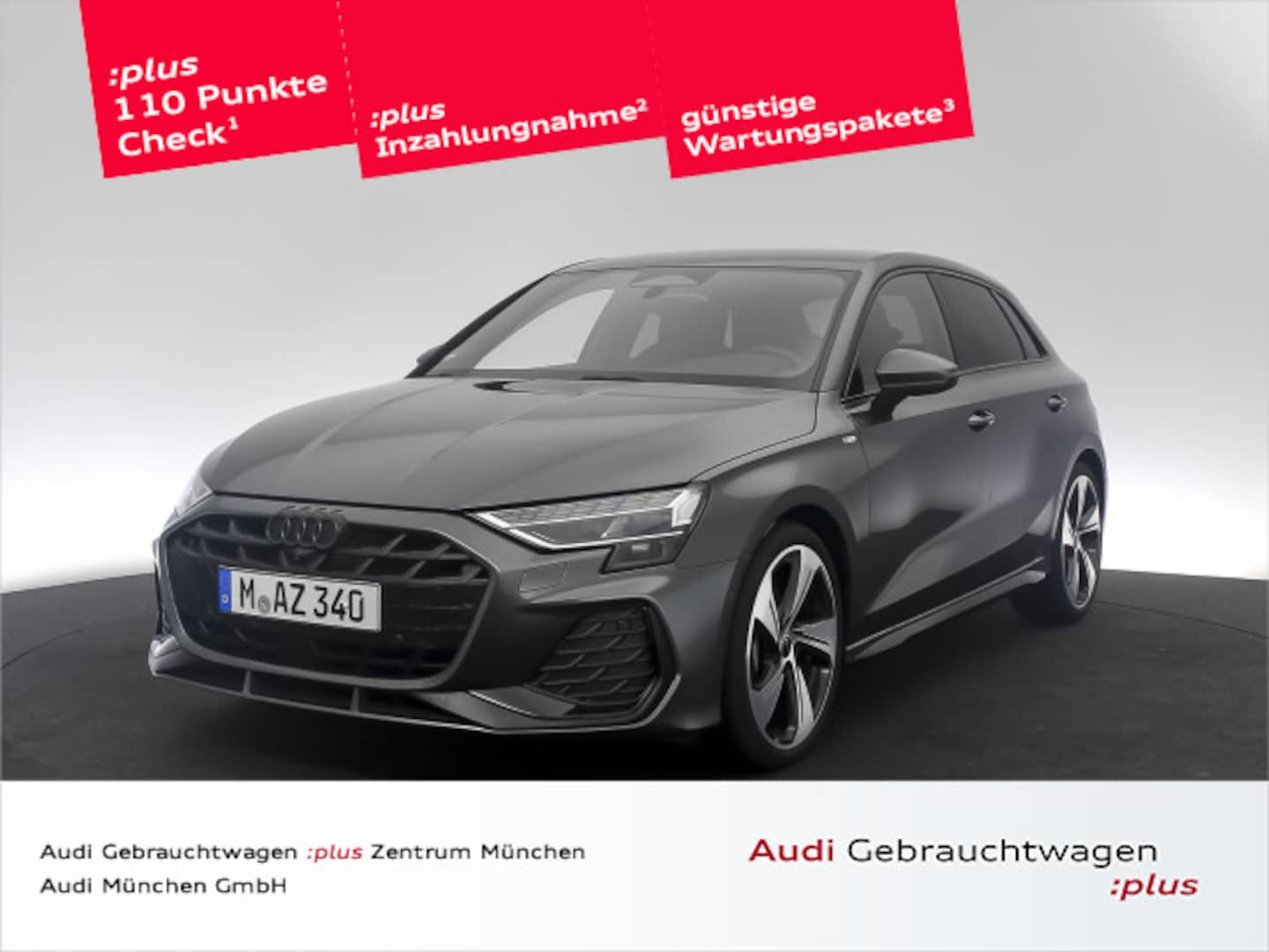 Bild über Audi A3 Sportback TFSI quattro S tronic - für weitere Informationen kontaktieren Sie den Audi Partner