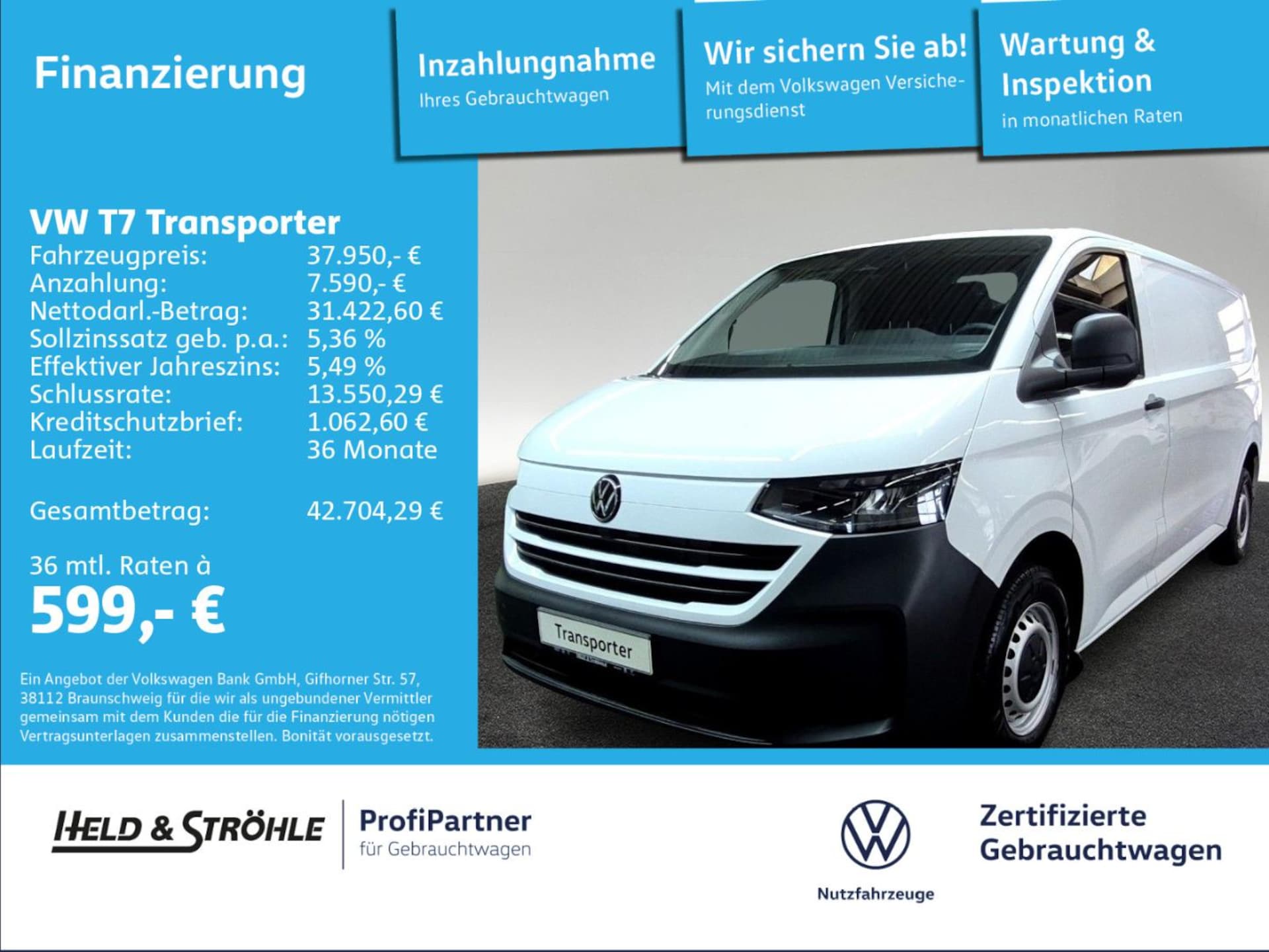 Volkswagen Transporter Kasten langer Radstand
