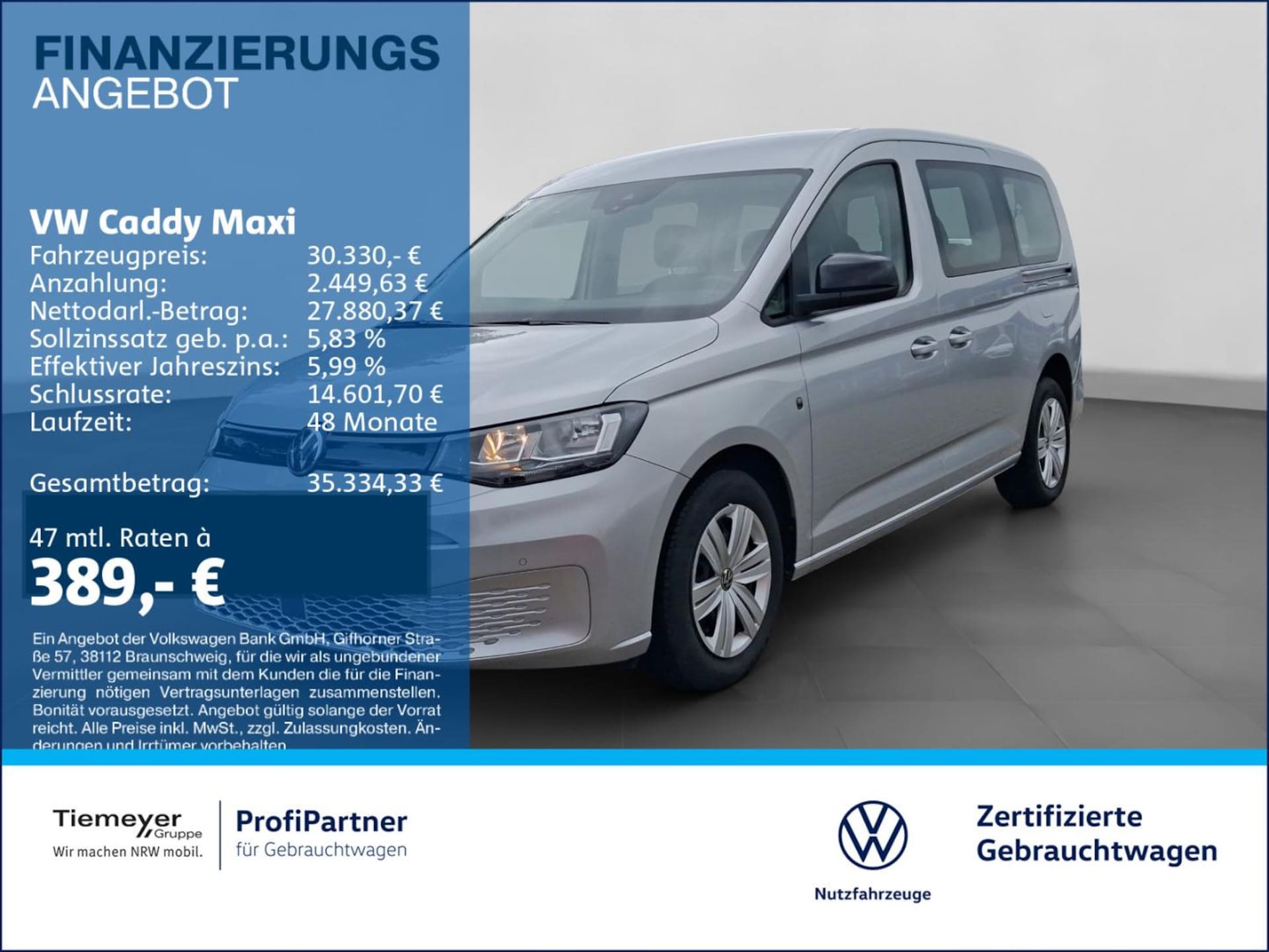 Volkswagen Caddy Maxi Basis-Modell
