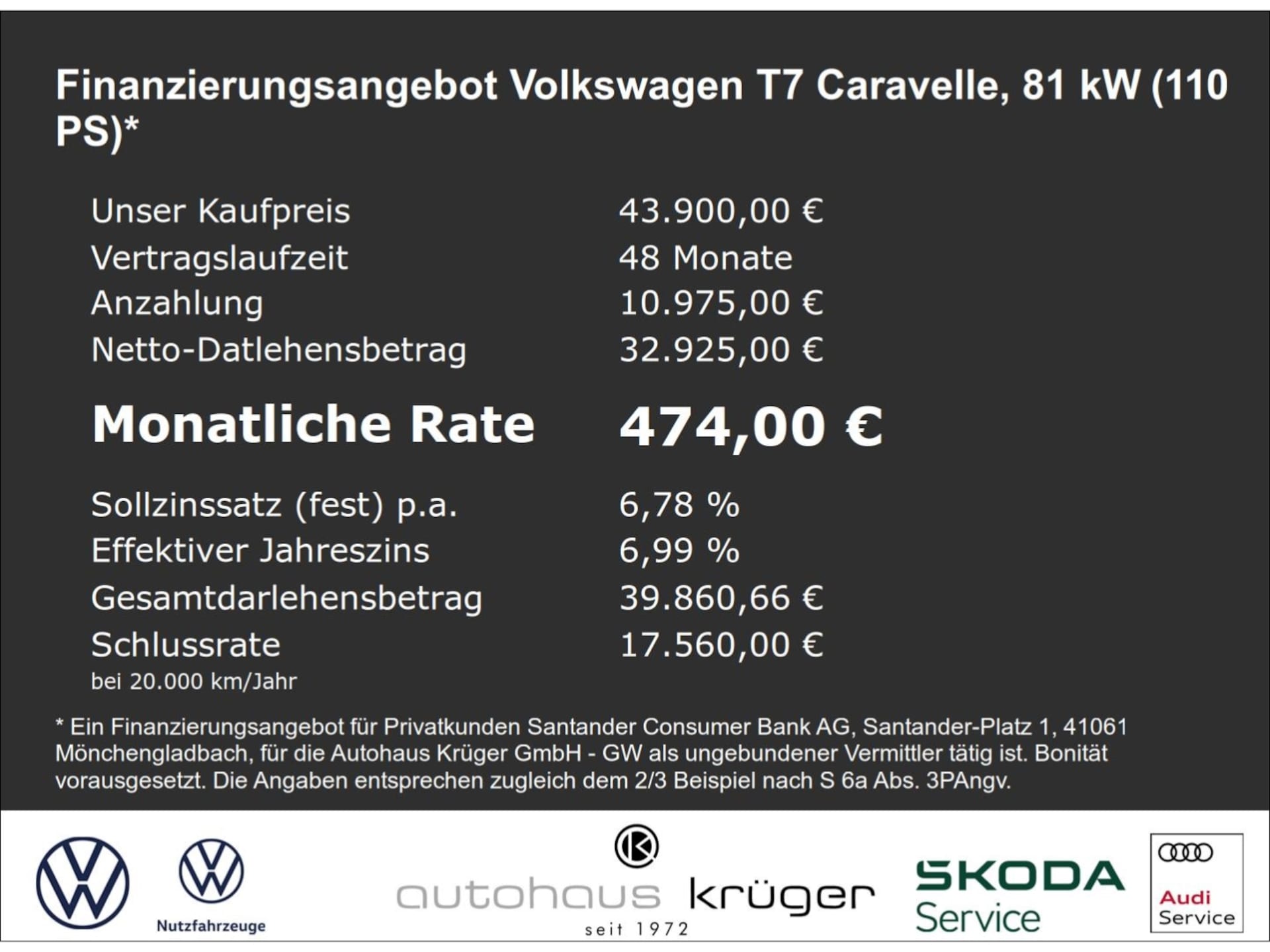 Volkswagen Caravelle Basis-Modell
