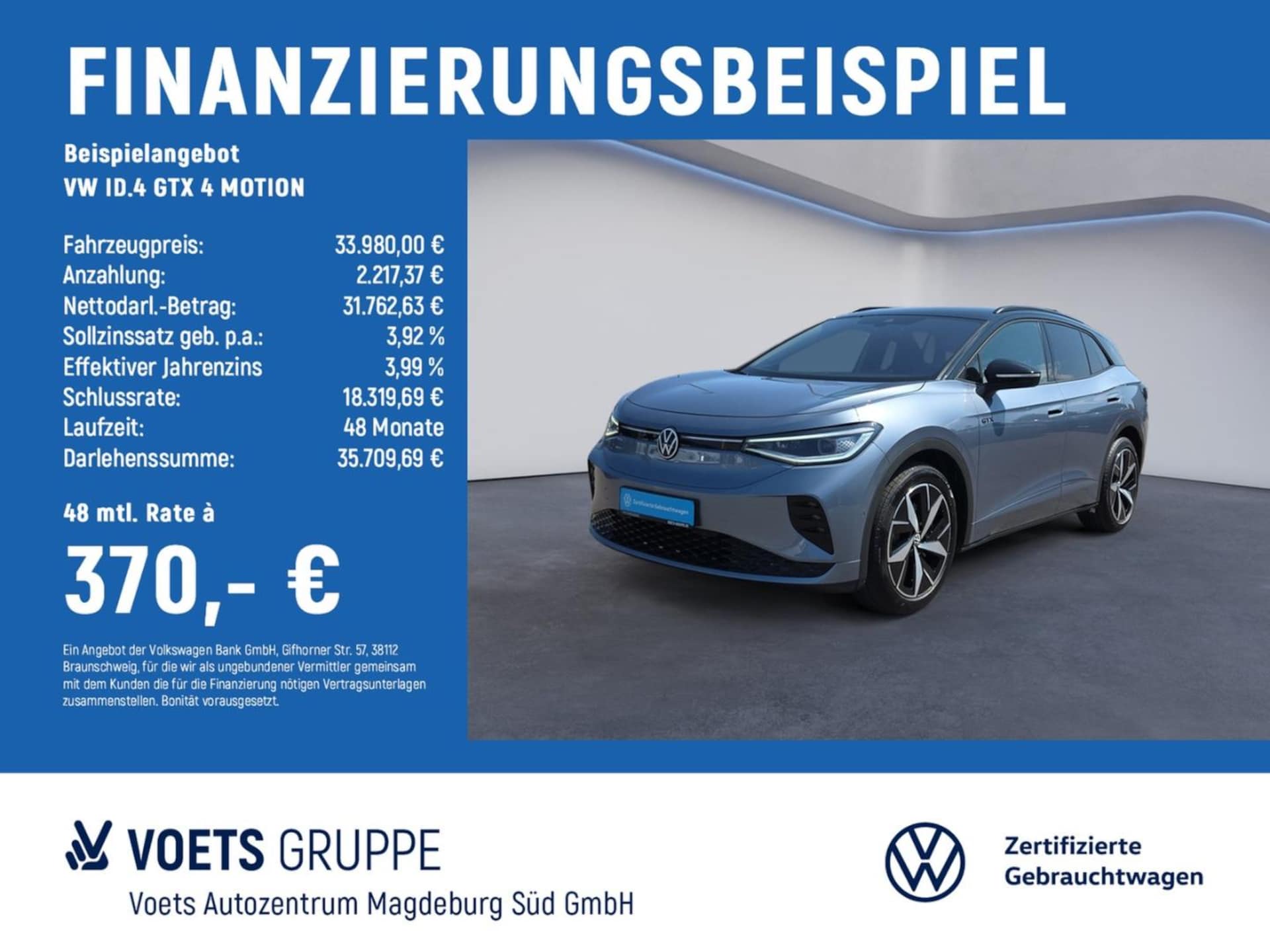 Volkswagen ID.4 — Volkswagen ID.4 ID.4 GTX 4 MOTION IQ-LIGHT+AHK+AREA+EASY OPEN