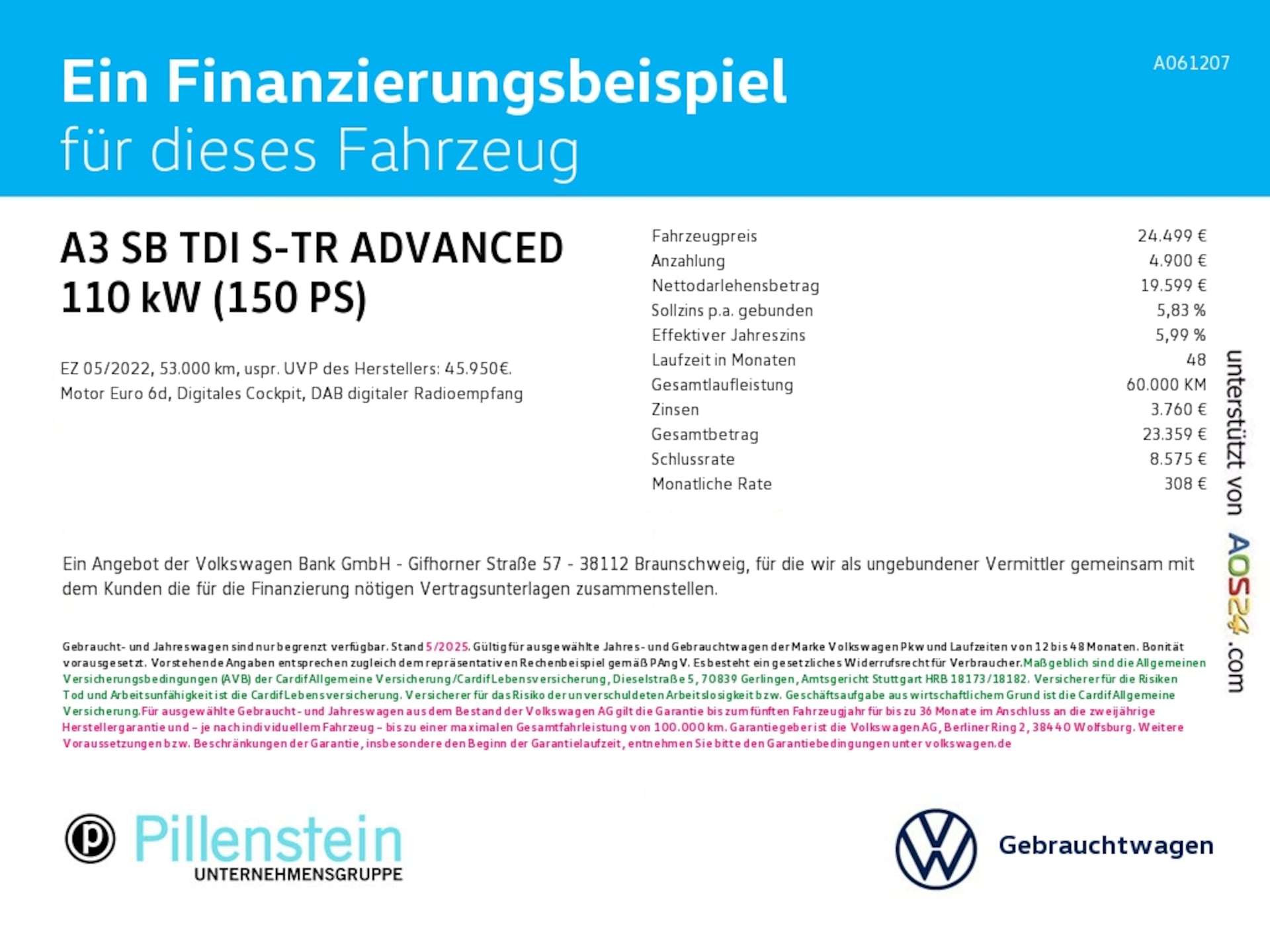 Audi A3 Sportback Advanced