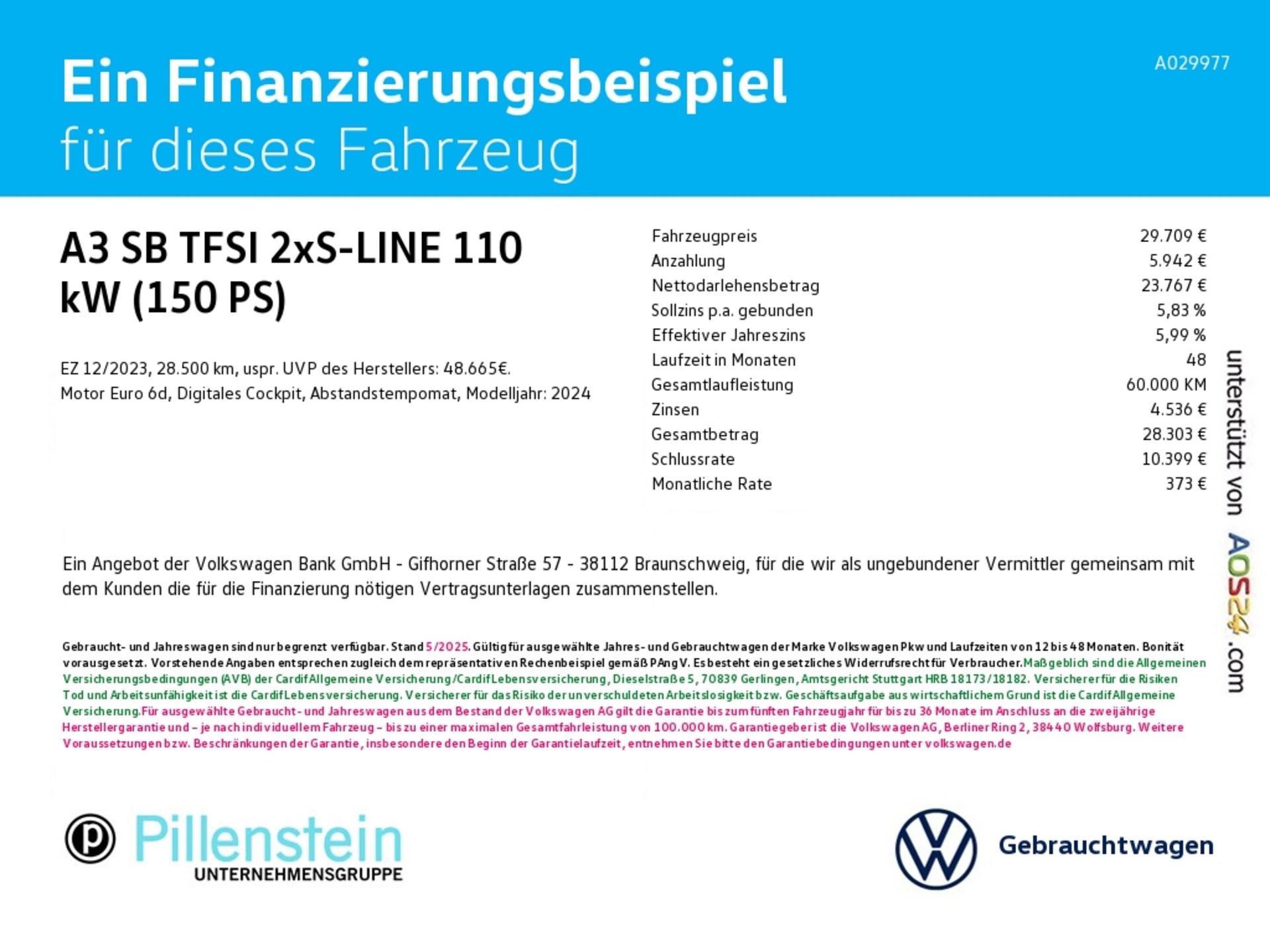 Audi A3 Sportback S line