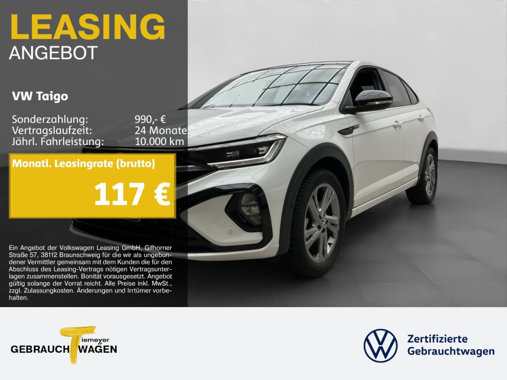 Volkswagen Taigo 2024 — Taigo 1.0 TSI R-LINE PANO NAVI KAMERA ACC