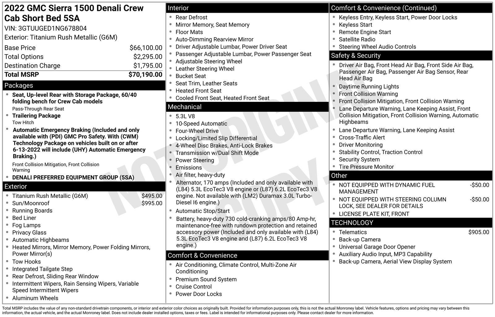 2022 GMC Sierra 4WD Crew Cab Short Box Denali's photo