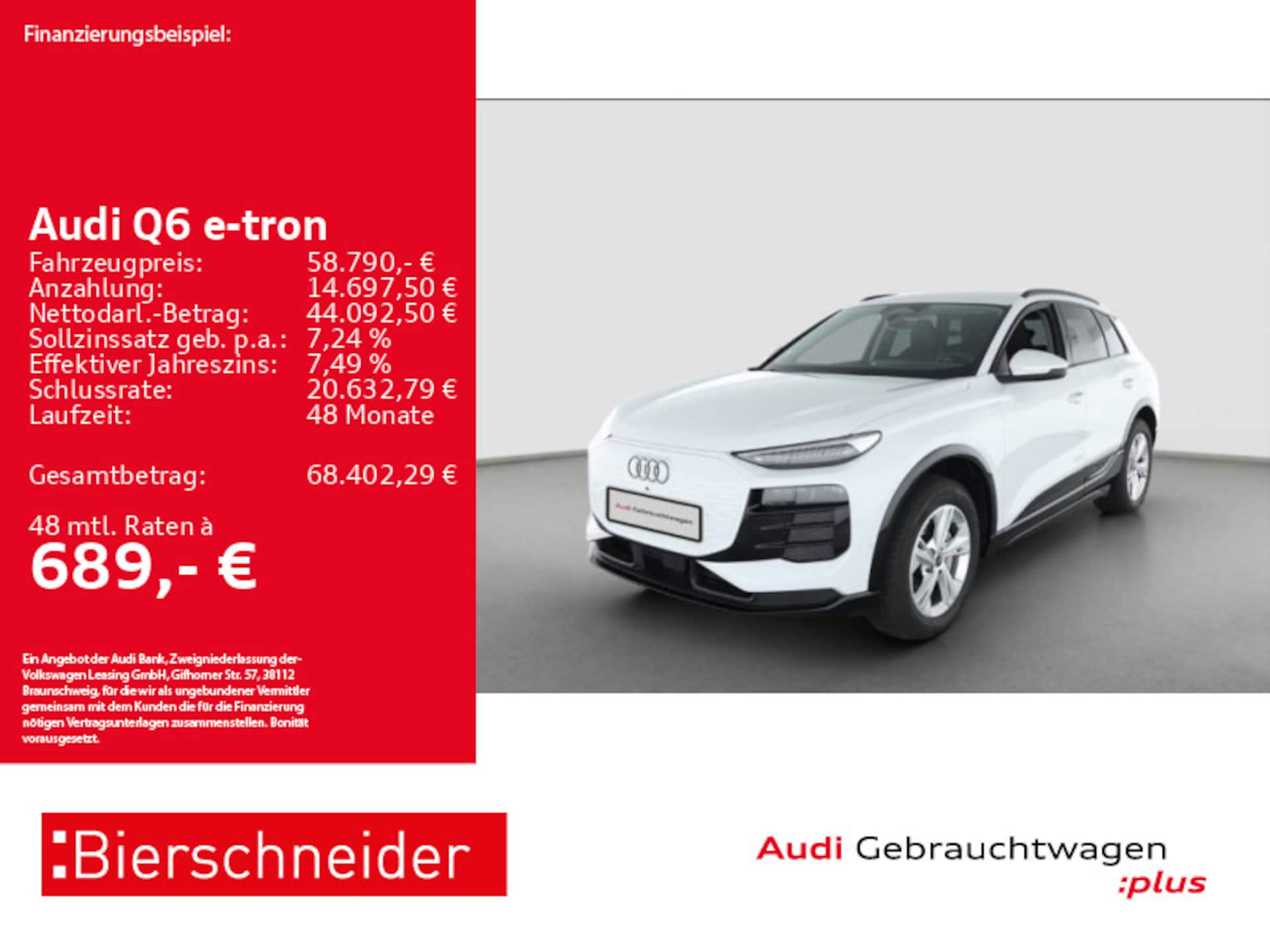 Audi Q6 SUV e-tron