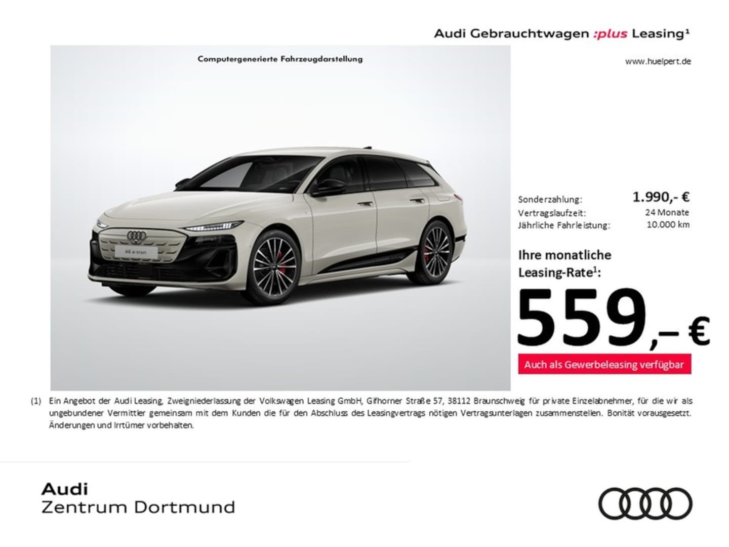 Bild über Audi A6 Avant e-tron e-tron quattro - für weitere Informationen kontaktieren Sie den Audi Partner