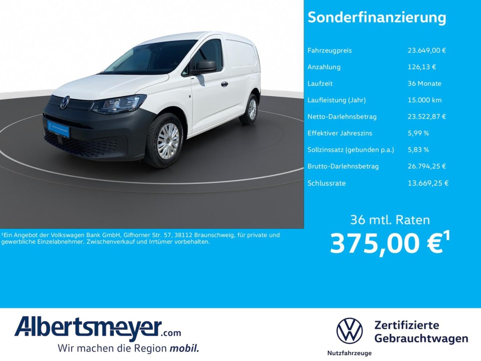 Volkswagen Caddy Cargo – Bild 2