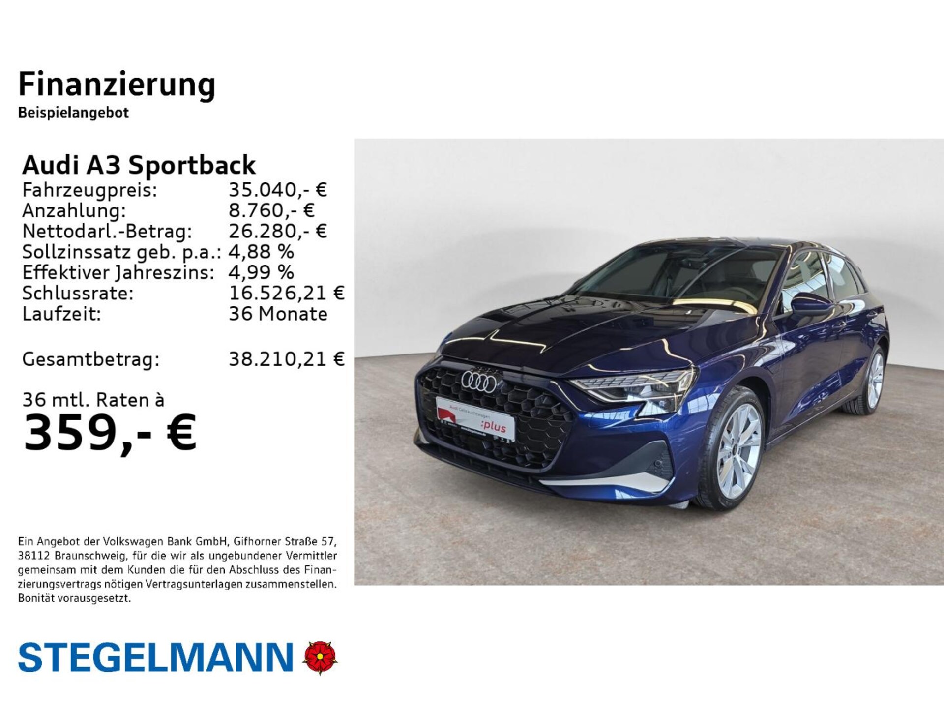 Audi A3 Sportback TFSI e Advanced