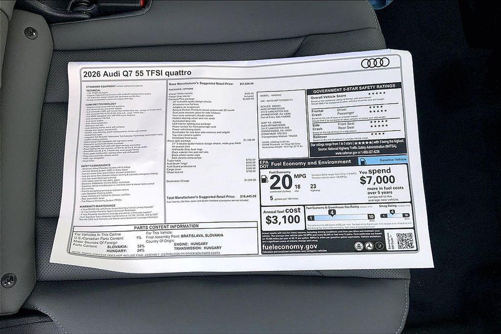 2026 Audi Q7 Premium Plus - Photo 18