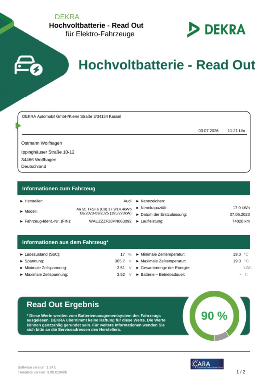 Audi A6 Limousine TFSI e Advanced