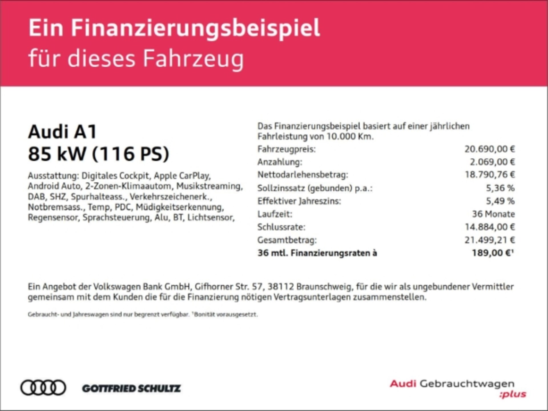Audi A1 Sportback Advanced