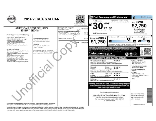 2014 Nissan Versa