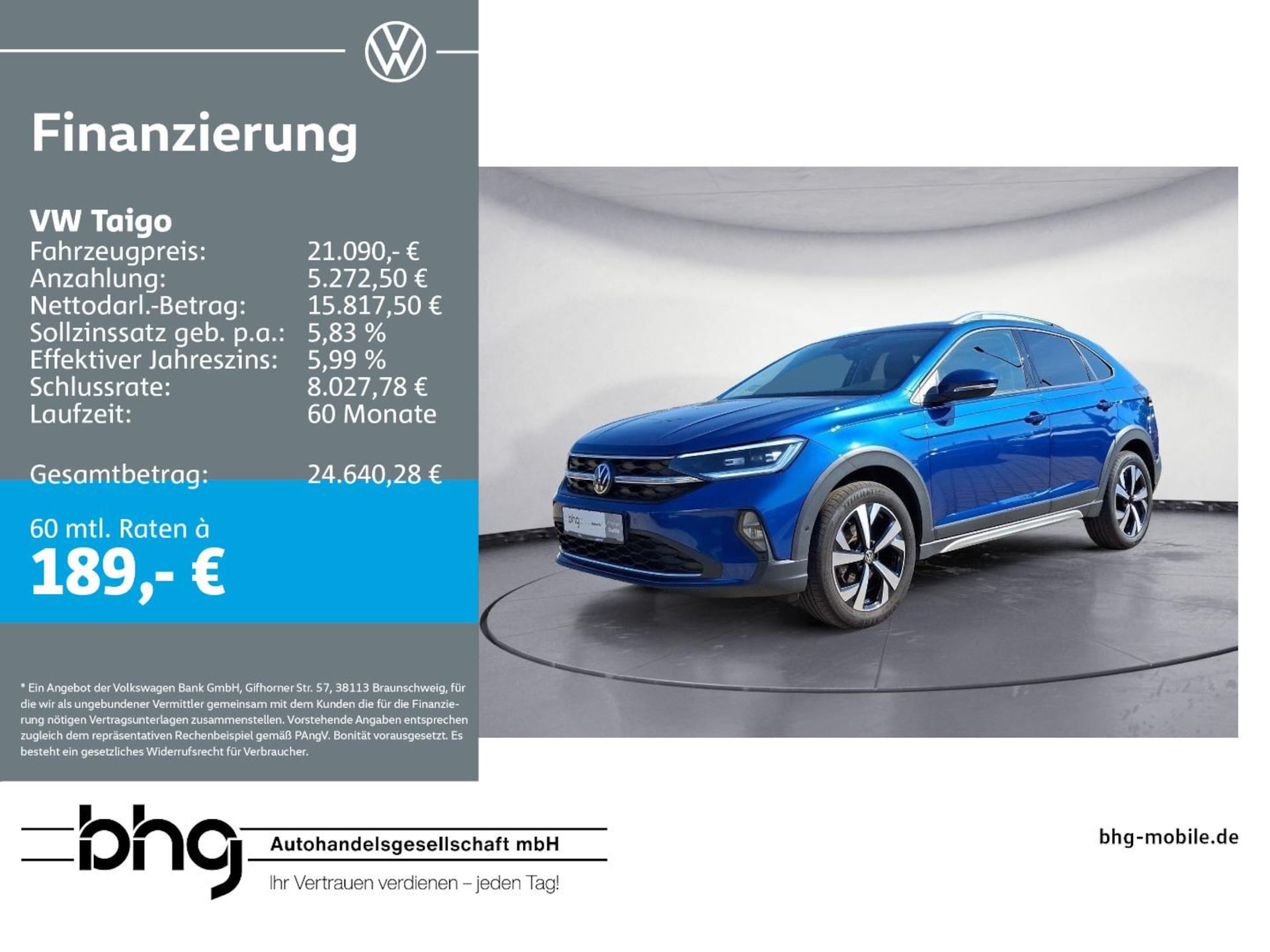 Volkswagen Taigo Style
