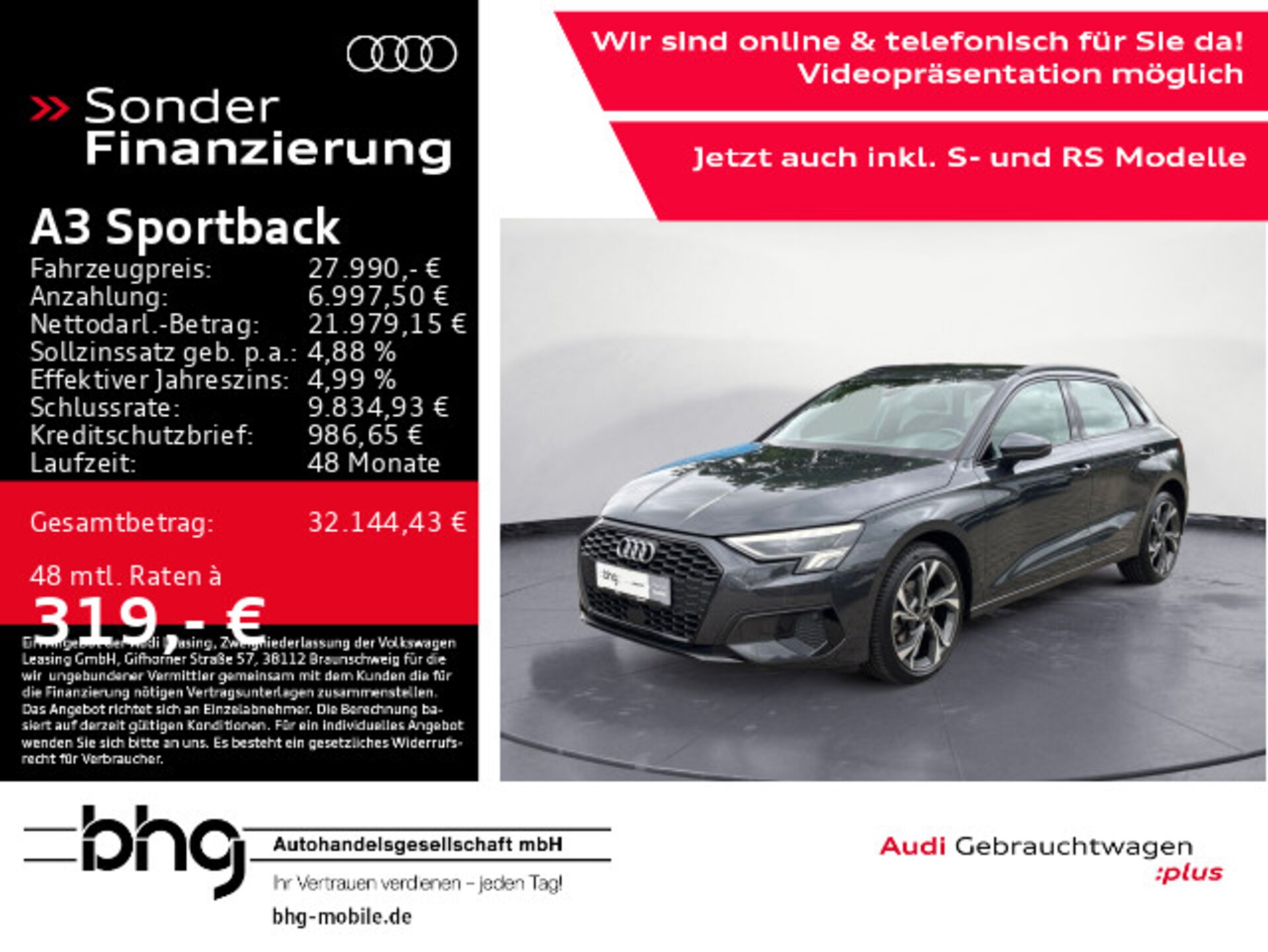 Audi A3 Sportback Advanced