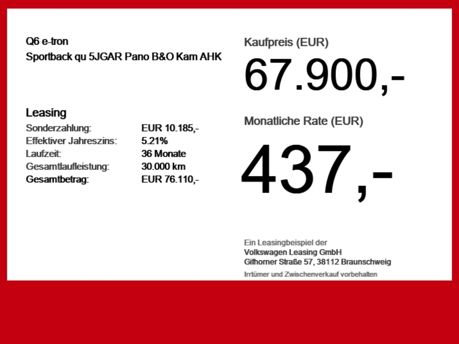 Audi Q6 Sportback e-tron – Bild 6