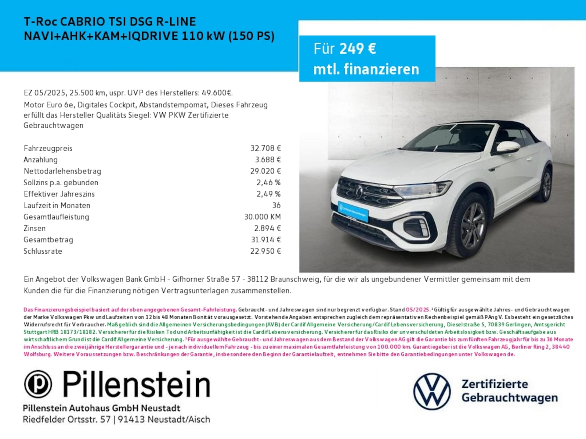 Volkswagen T-Roc Cabriolet R-Line
