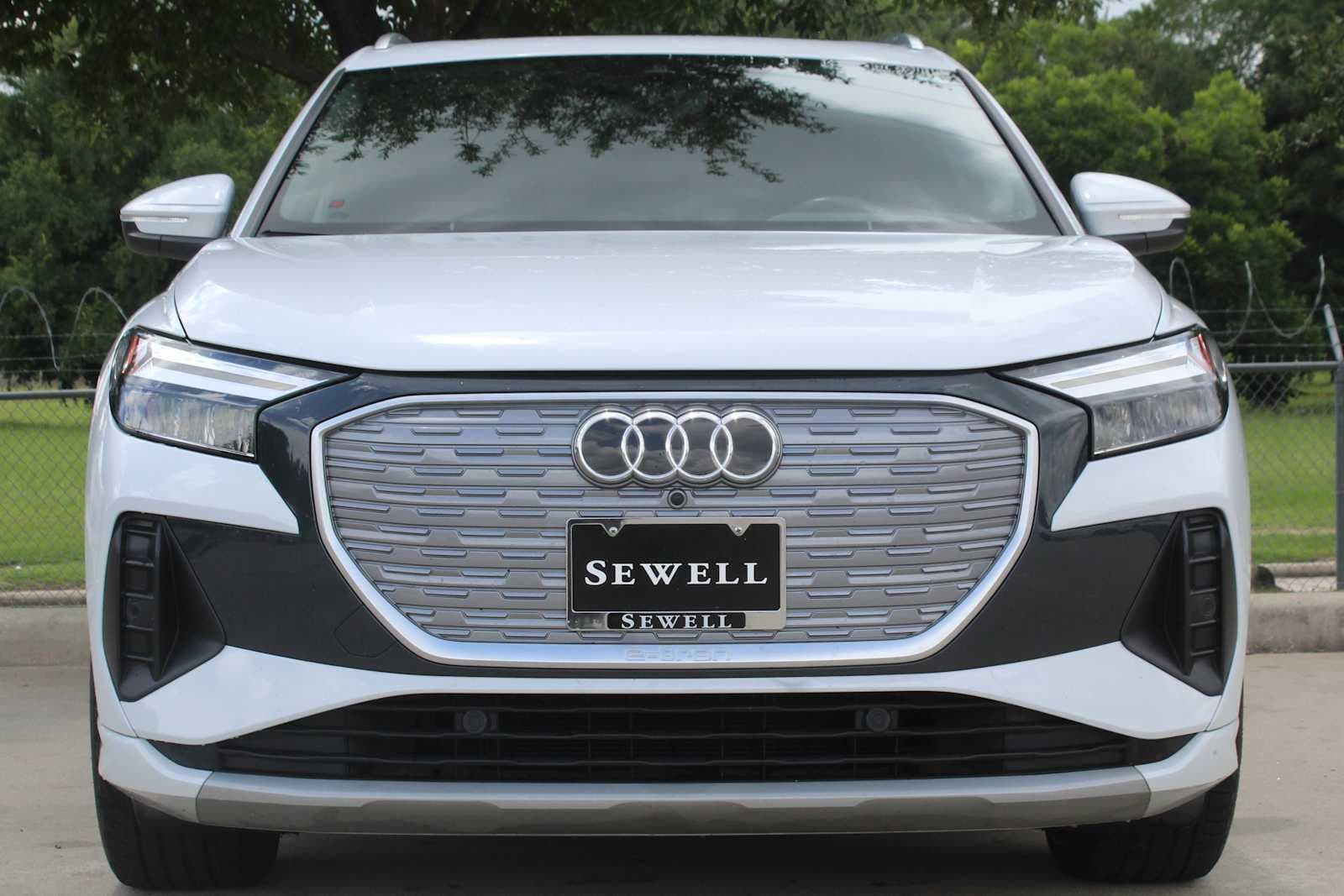 Certified 2023 Audi Q4 e-tron Premium Plus with VIN WA1BCBFZ9PP025394 for sale in Houston, TX