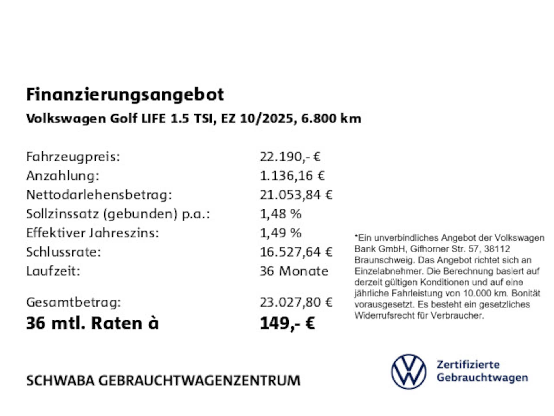 Volkswagen Golf Life